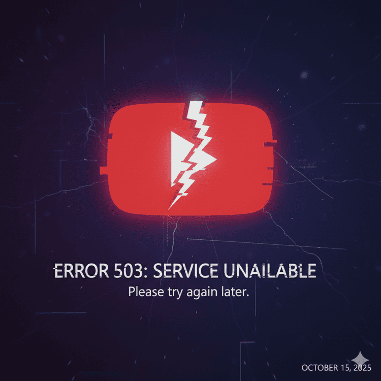 YouTube esta Fora do Ar? Entenda a Instabilidade que Afeta a Plataforma Hoje 15/10/2025