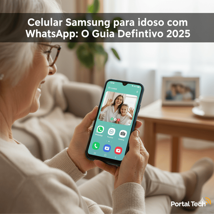 Celular Samsung para idoso com WhatsApp: O Guia Definitivo 2025
